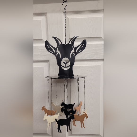 Plasma Cut Goat Wind Chime - Picture 5 of 5